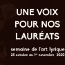 Une voix pour nos lauréats