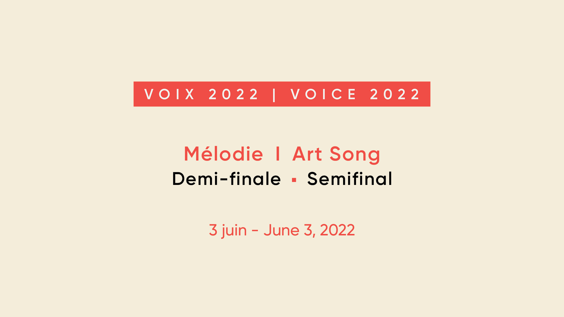 Demi-finale Mélodie